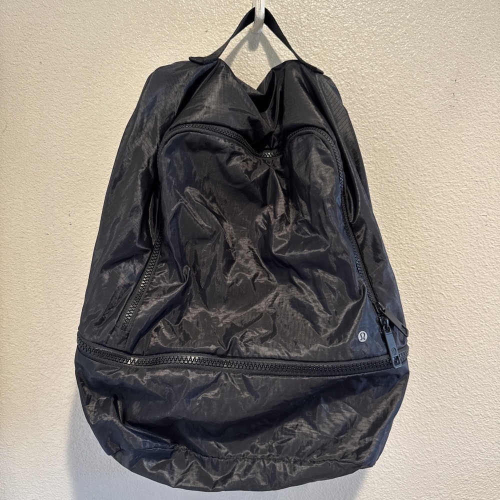 Lululemon Backpack Black Everyday 2.0 Gym Laptop Book Bag Day Pack 17" 23L